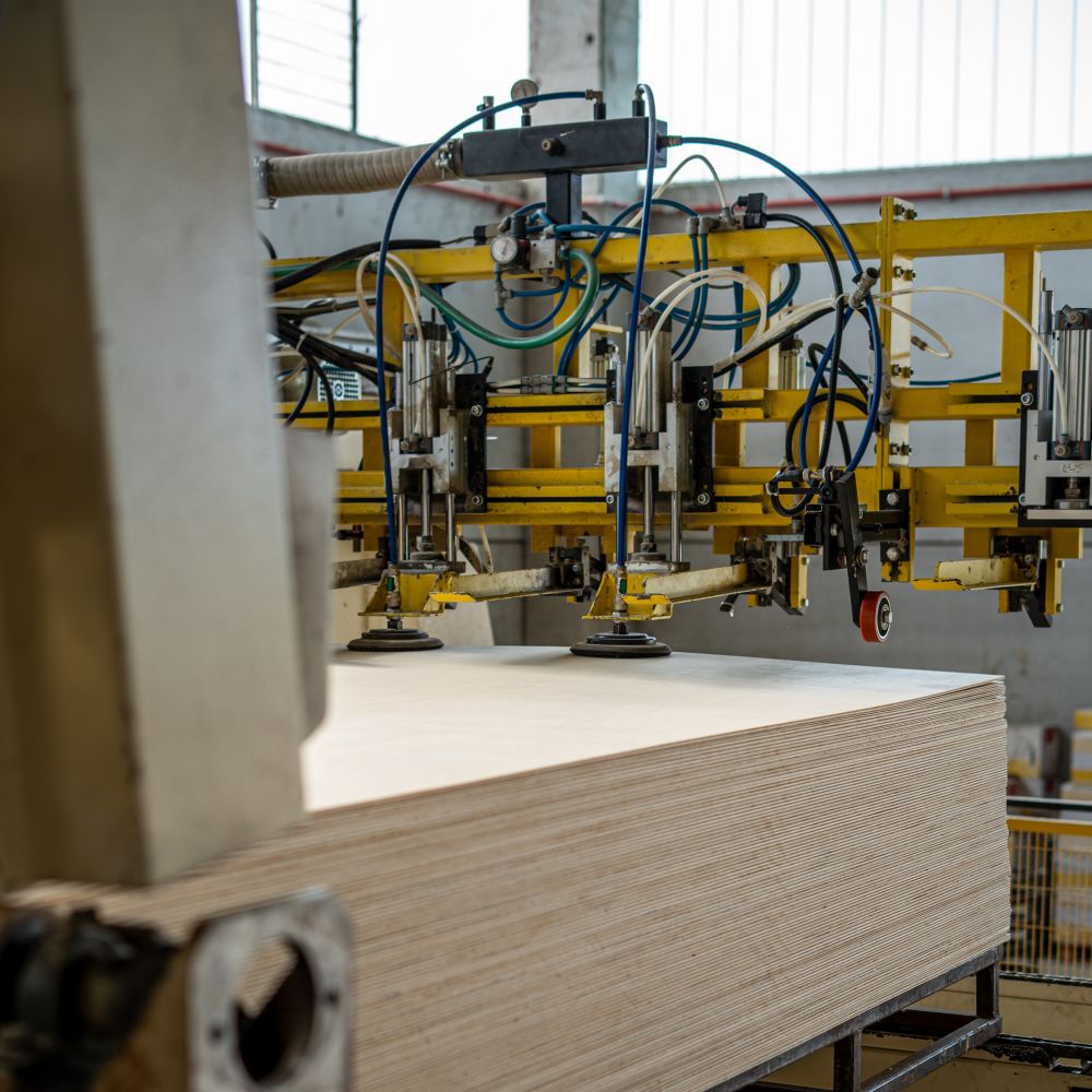Una parte del processo produttivo svolto da robot di ultima generazione
